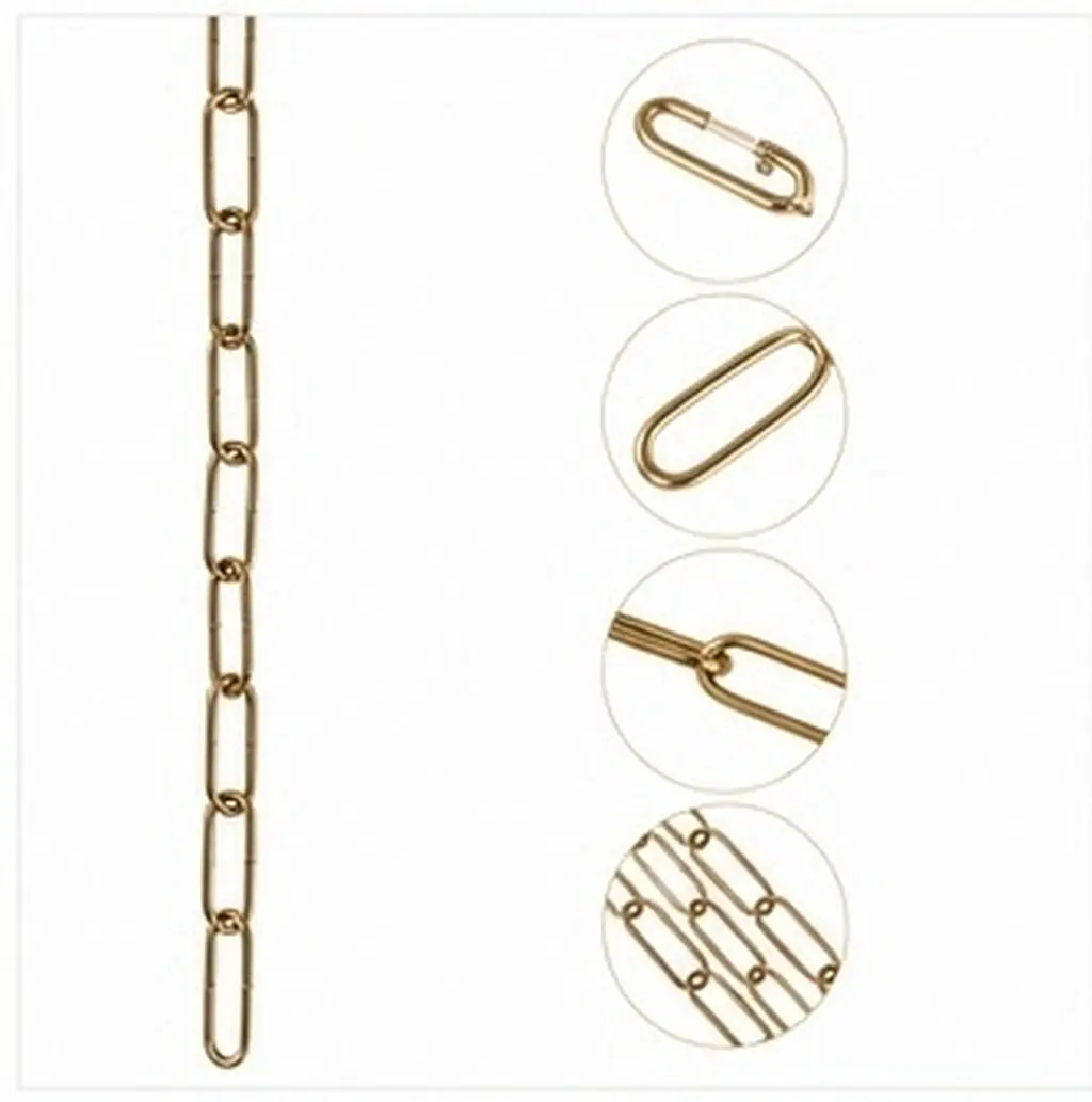 Adjustable Metal Chandelier Chain Screw Lock Hanging Fixture Connector for Vintage Crystal Ceiling Light Pendant