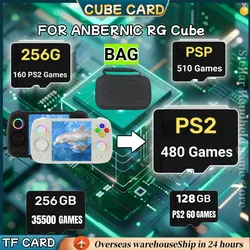 ANBERNIC RG 큐브 핸드 헬드 레트로 게임 콘솔 TF 카드 메모리 카드 SD 카드 480 PS2 게임 512G 60000 게임 Micro Sd PSP 게임