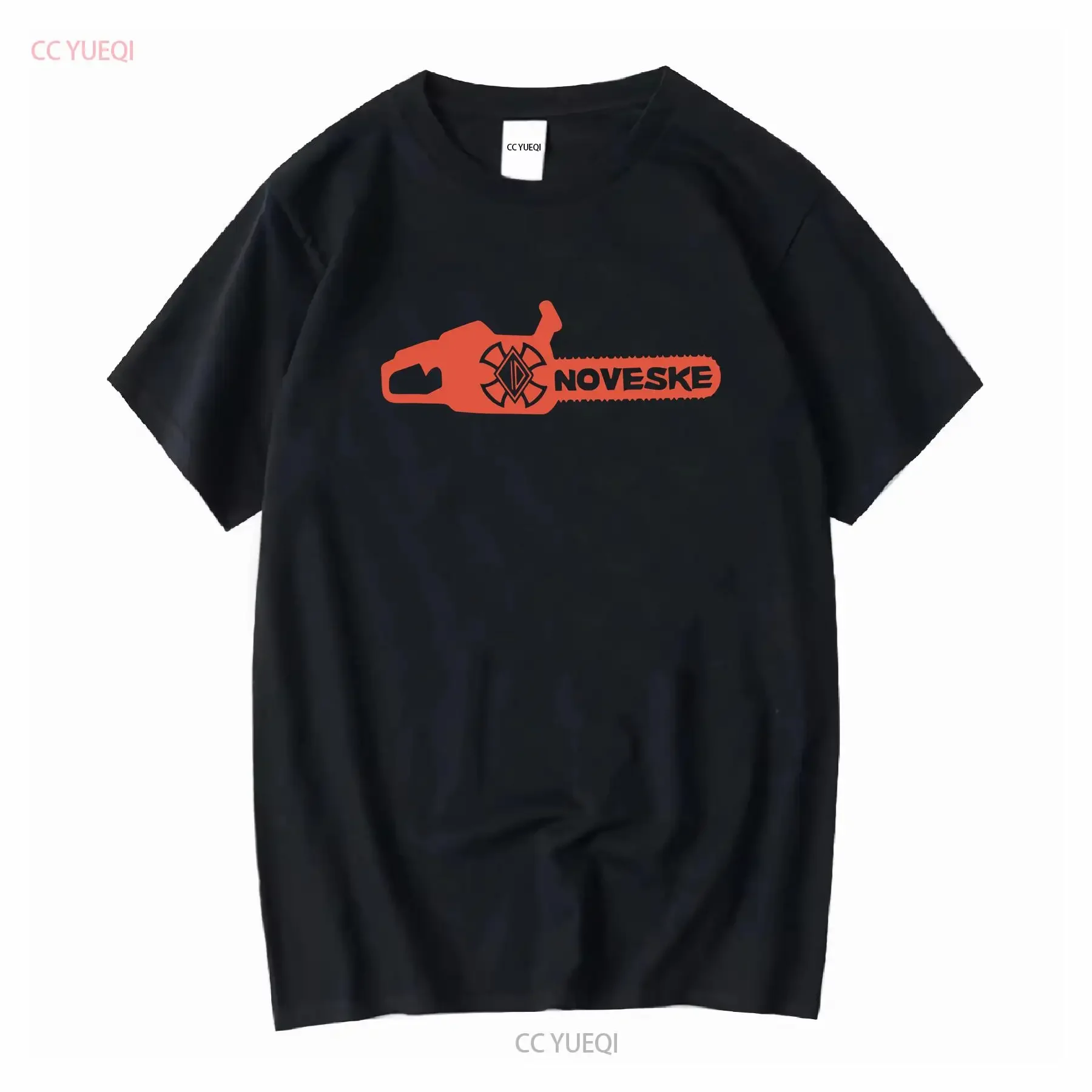 NOVESKE RIFLEWORKS x SLADE IRREGULAR DEFENSE CHAINSAW STONEWASH TEE vintage Washed Breathable Top For Everyday Wear Comfortable