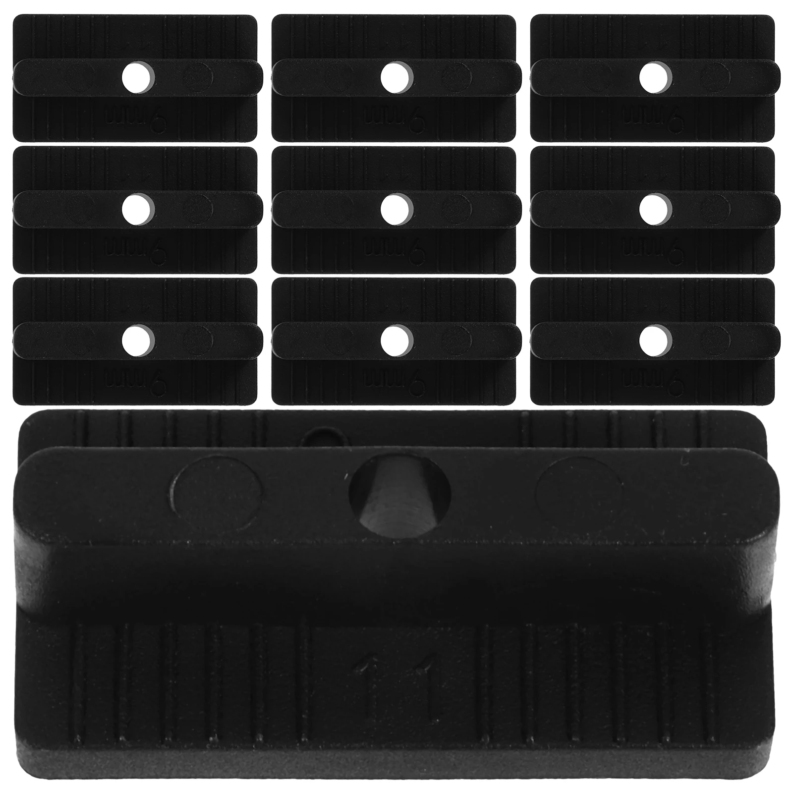 

200pcs Composite Deck Fasteners Plastic Hidden Clips for Outdoor Floor Paving Fencing Gardens Parks Decking Board