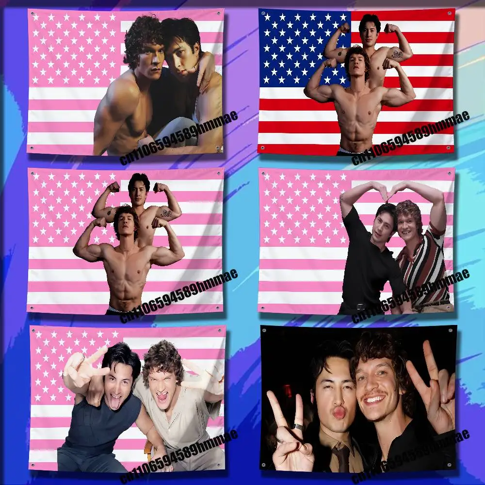 

For Connor Storrie Hudson Williams American USA Flag 150*200cm 80*120cm 100*150cm 50*70cm Outdoor Wall Banner Tapestry Cover