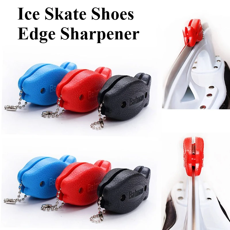 Ice Skate Sharpener Fish Shape Ice Hockey Figure Speed Skating Shoes Edge Sharpener Grindstone Skate Tool Grinder Stone 1/2pcs