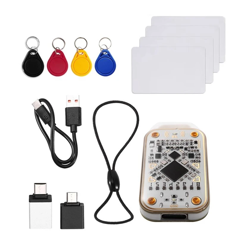 B50C Chameleon V3.0 RFID Smart Chip Reader +4Xuid Keychain+4Xcuid Card 125Khz 13.56Mhz ID IC Card Smart Tag Copyer