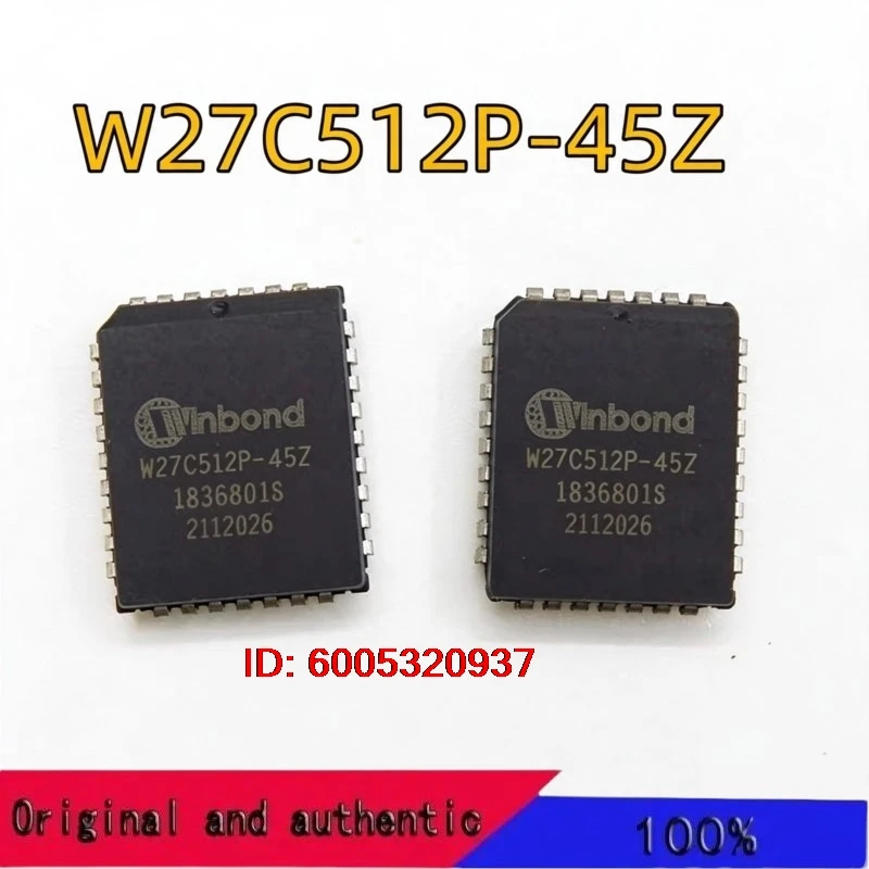 5PCS/LOT New origina  W27C512P-45Z W27C512P-45 27C512P-45Z W27C512 27C512 PLCC W27C512P EPROM 64K X 8 PLCC32 IC Chipset