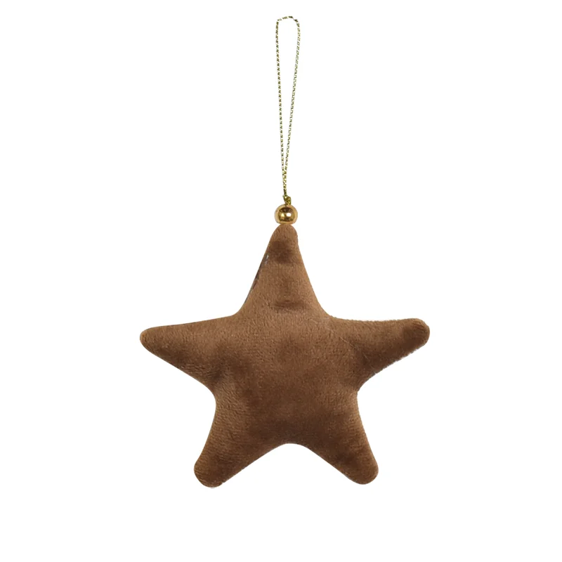 Christmas Ornament, Velvet Star Hanging Ornament, Christmas Tree Ornament