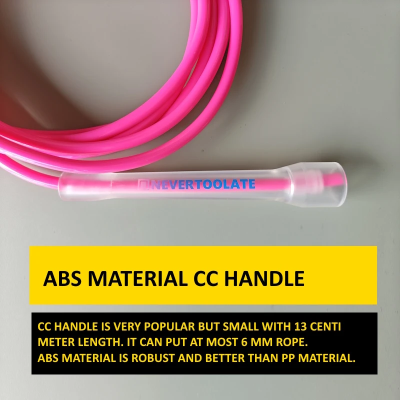 CC handle 6mm  PVC  with core and spare rope speed rope skipping jump rope fitness HIIT fitness crossfit loss weight  factory