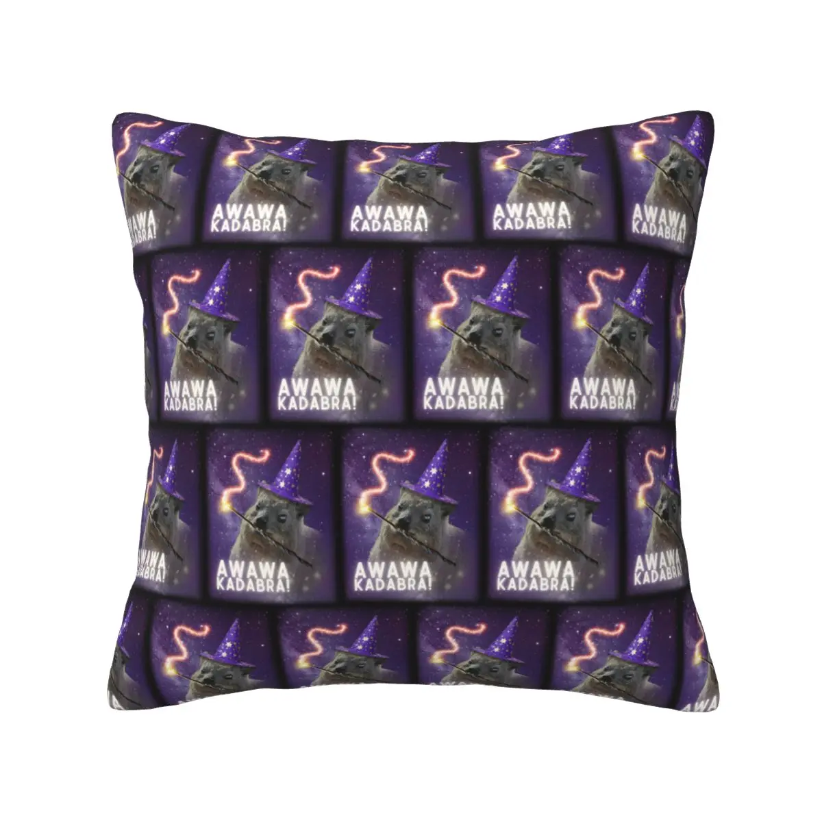 Awawa Kadabra Rock Hyrax Wizard Square Pillowcase Pillow Cover Cushion Zip Decorative Comfort Throw Pillow for Home Living Room