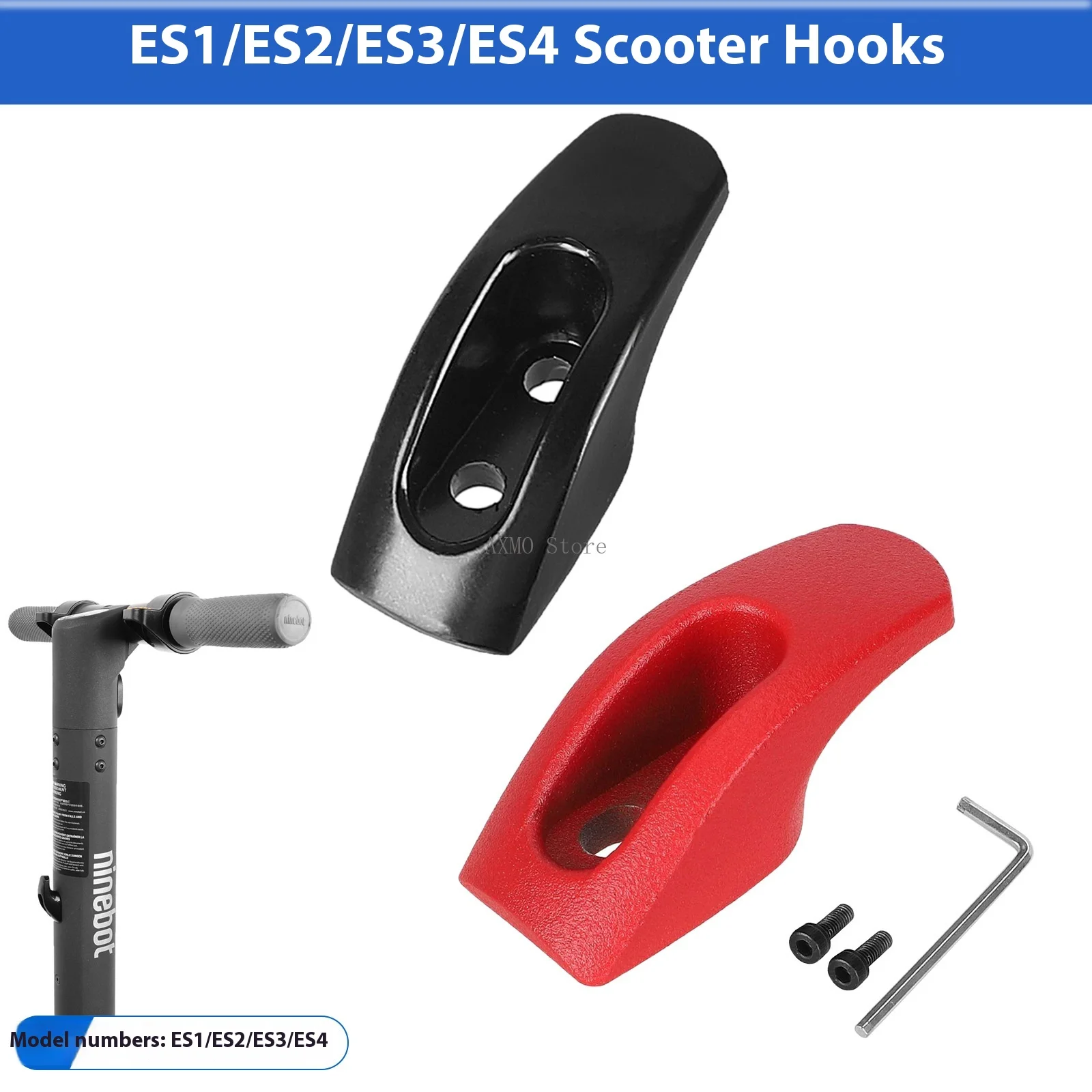 

Металлический передний крючок для скутера Ninebot ES1/ES2/ES3/ES4, мини-вешалка с 2 винтами и инструментом, аксессуары для электронного скутера