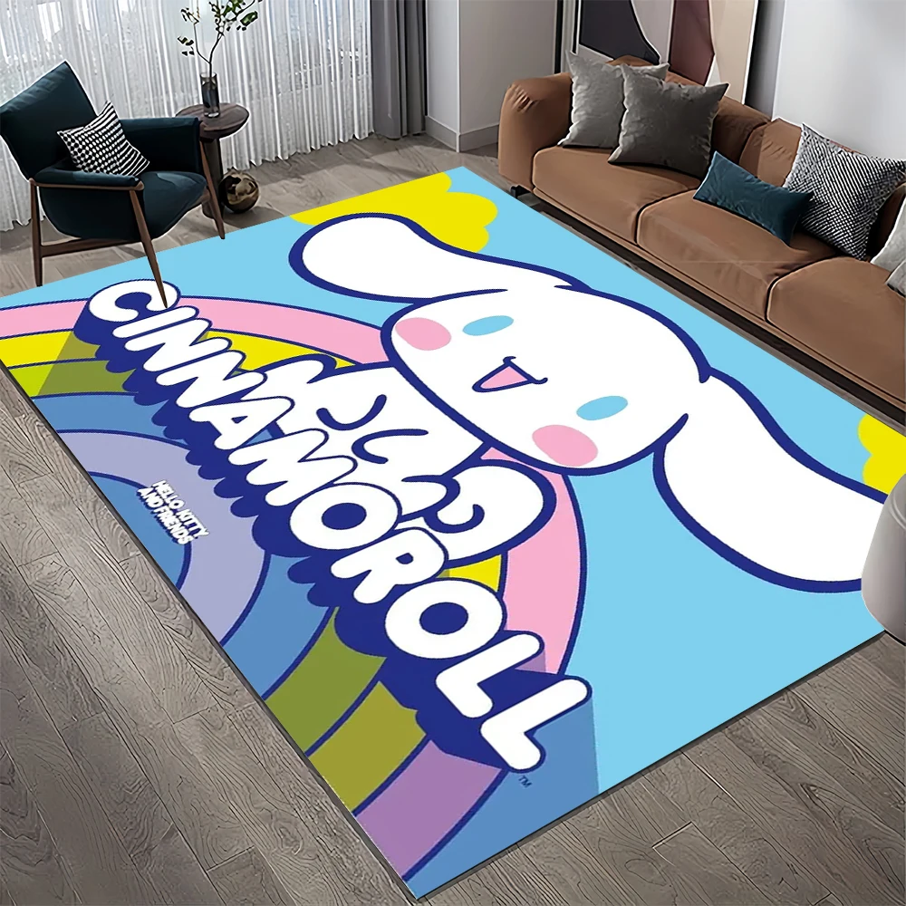 พรมลายการ์ตูนสำหรับตกแต่งห้องนอนบ้านห้องนั่งเล่นโซฟาขนาดใหญ่สำหรับเด็กพรมปูพื้นตกแต่งแบบ HD