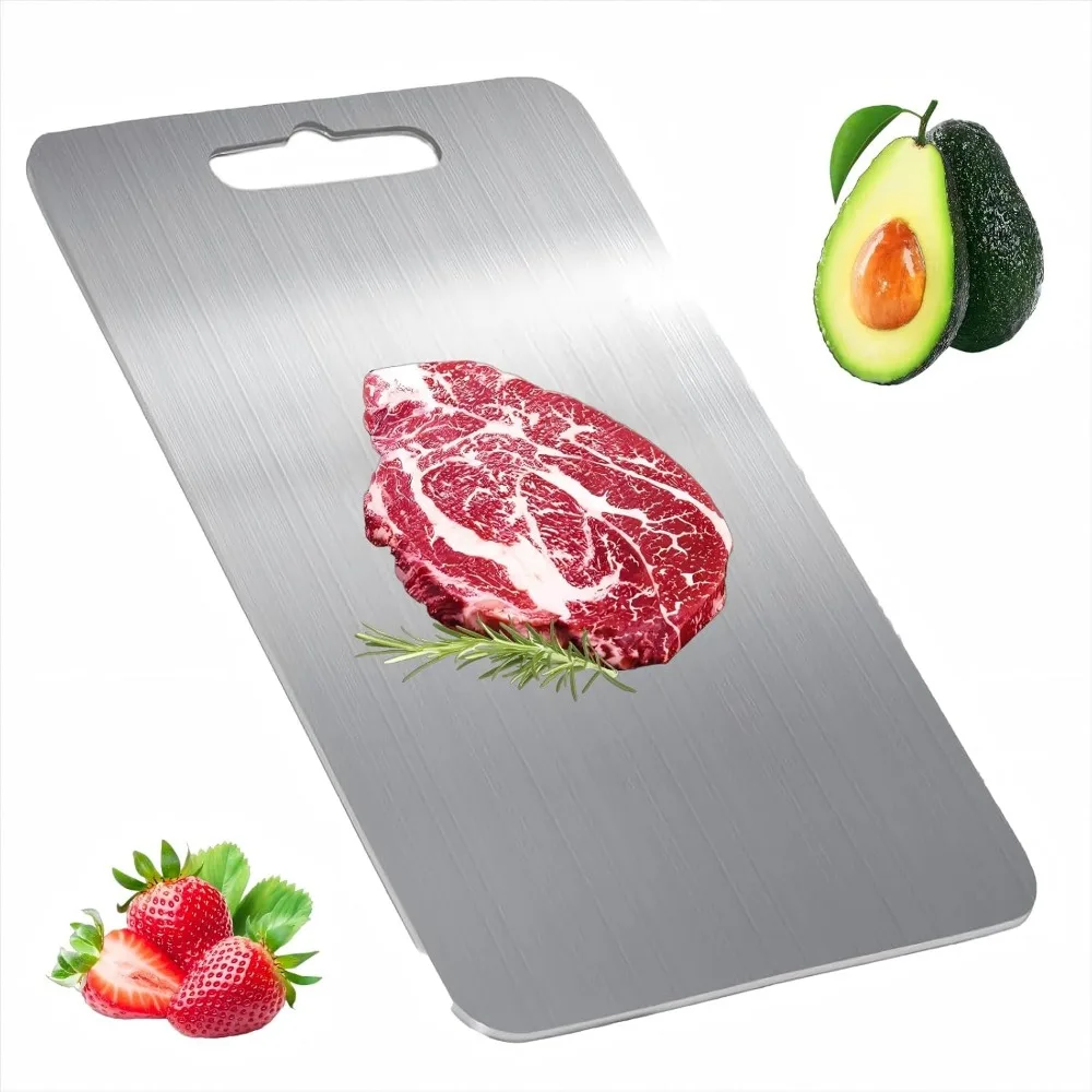 

Titanium Cutting Board, Double Sided Titanium Cutting Board for Kitchen, Non Toxic Non Slip, Chopping Board, Dishwasher Safe, Ea