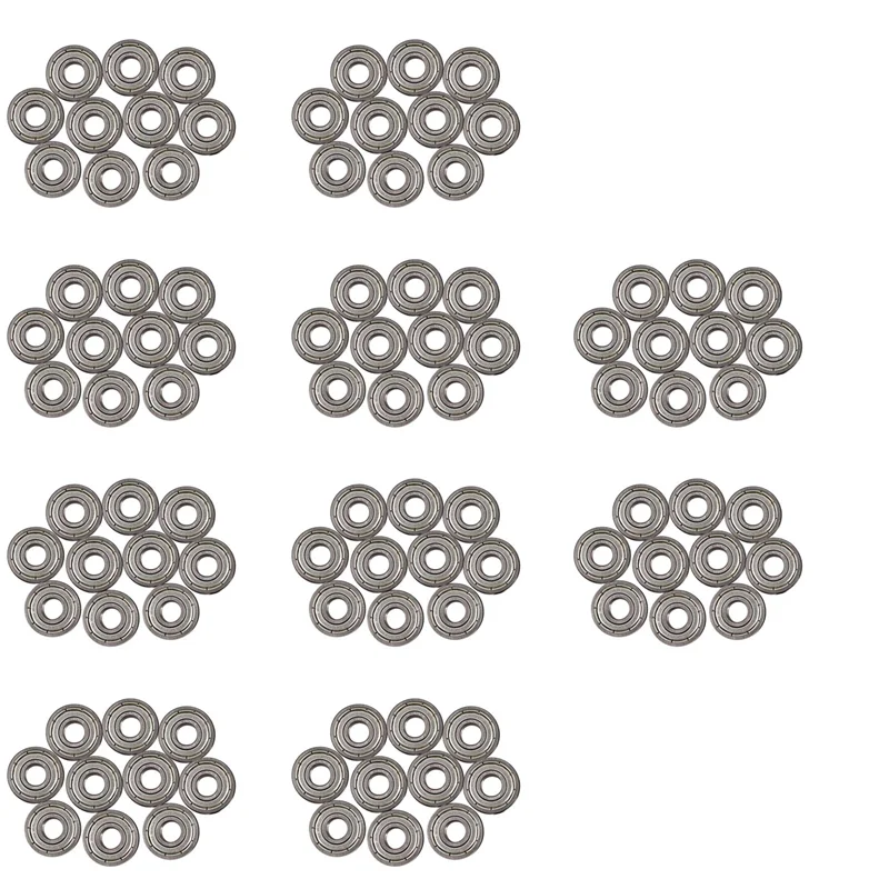 

A36T-100 Pieces 607ZZ 19 X 7 X6mm Sealed One Row Deep Metal Ball Bearings