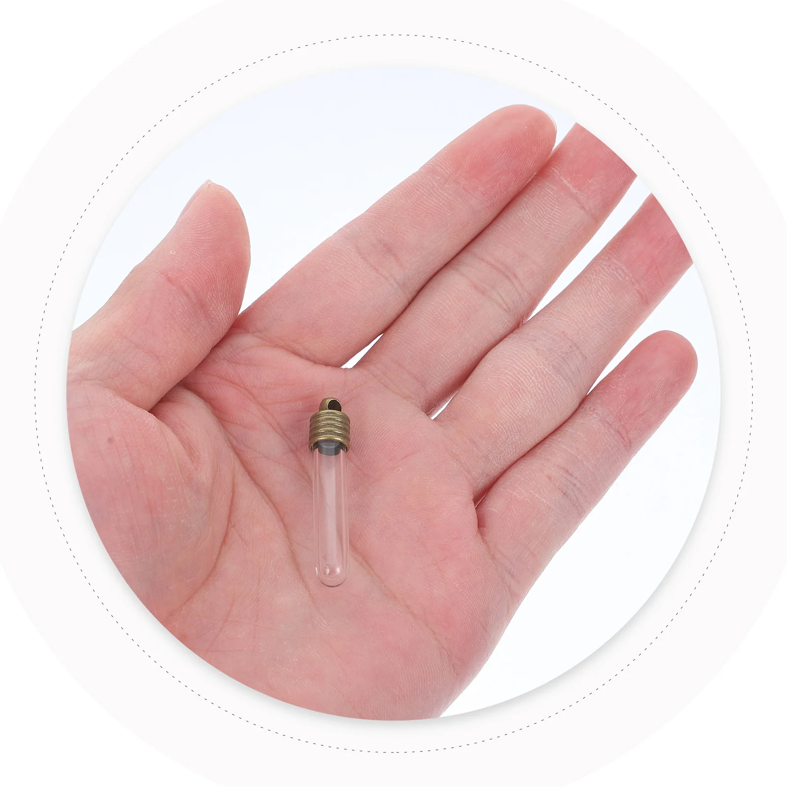 

Tube glass bottle Glass wish tube Glass bottle with cap Mini glass bottle Glass wish jar