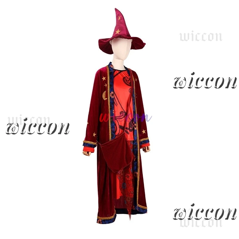 مارني بايبر تأثيري حلي الكرتون الخيال الكبار النساء فستان عباءة قبعة حقيبة هالوين كرنفال حفلة البدلة