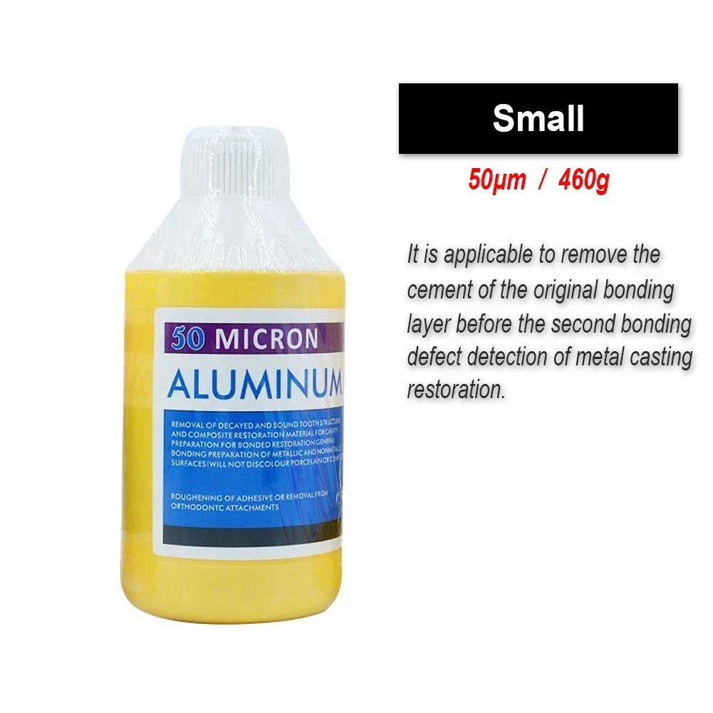 Dental Polishing Abrasive Powder 460g Air Flow Alumina Sandblaster 30/50/90μm Aluminum Oxide Tooth Cleaning Plaque Stain Removal