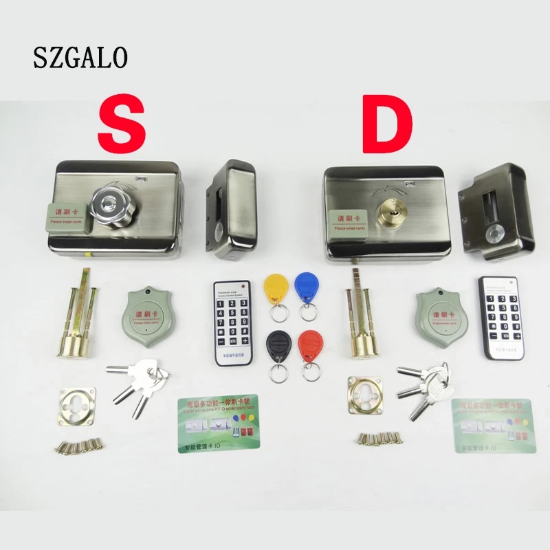 Imagem -03 - Wifi Controle de Bloqueio Elétrico Portão Bloqueio Sistema de Controle Acesso Eletrônico Integrado Rfid Fechadura da Borda da Porta com Anel Remoto Auto Fechar