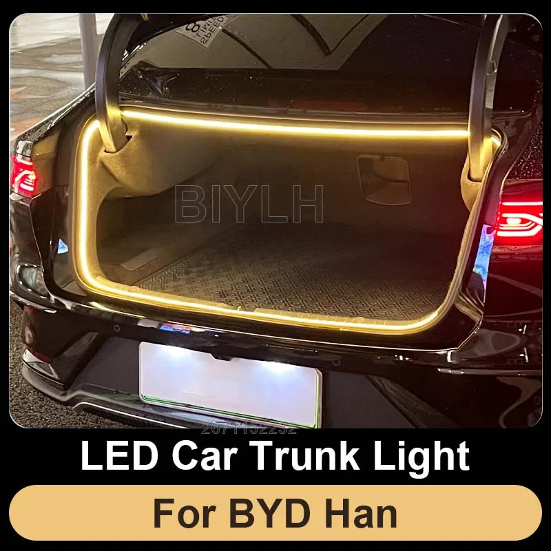 Trunk Light For BYD Han Car LED Ambient Light Customized Tail Box Lamp Brighten The Welcome Light Car Interior Accessories