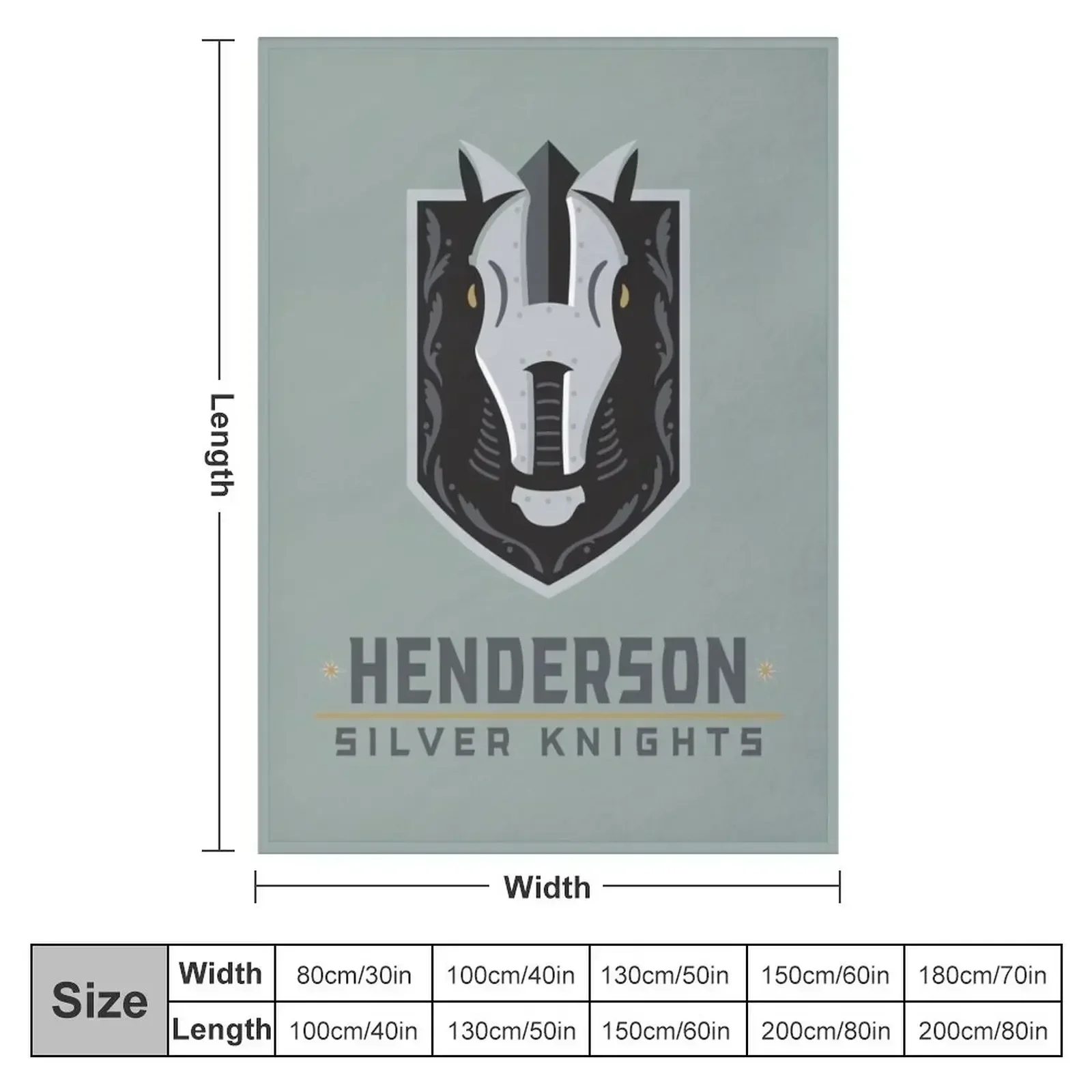 The Silver Knights, Henderson Throw Blanket wednesday Flannel Fabric Blankets