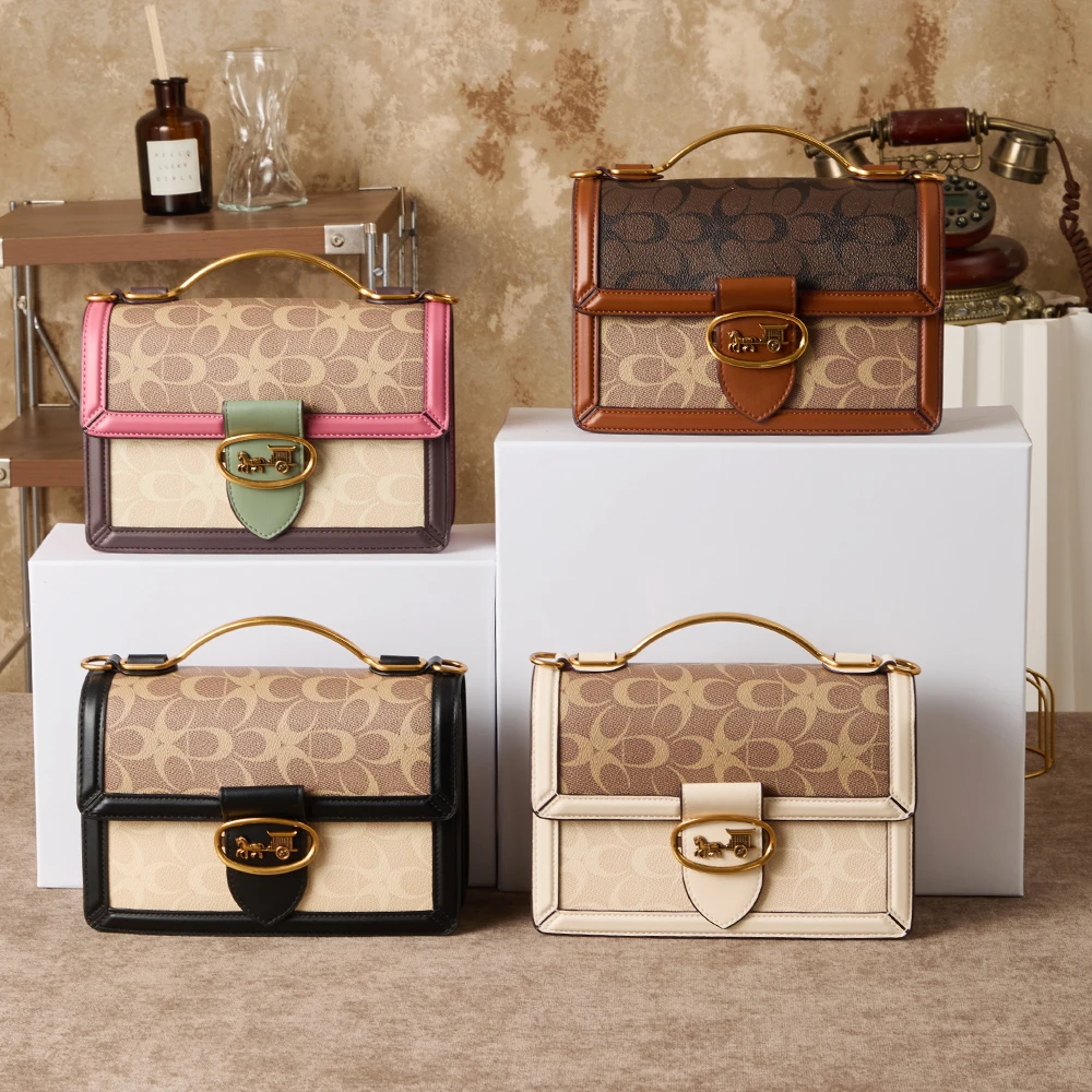 Women's handbag 2026 new fashionable retro shoulder bag, daily wear, high-end light luxury crossbody shoulder bag.