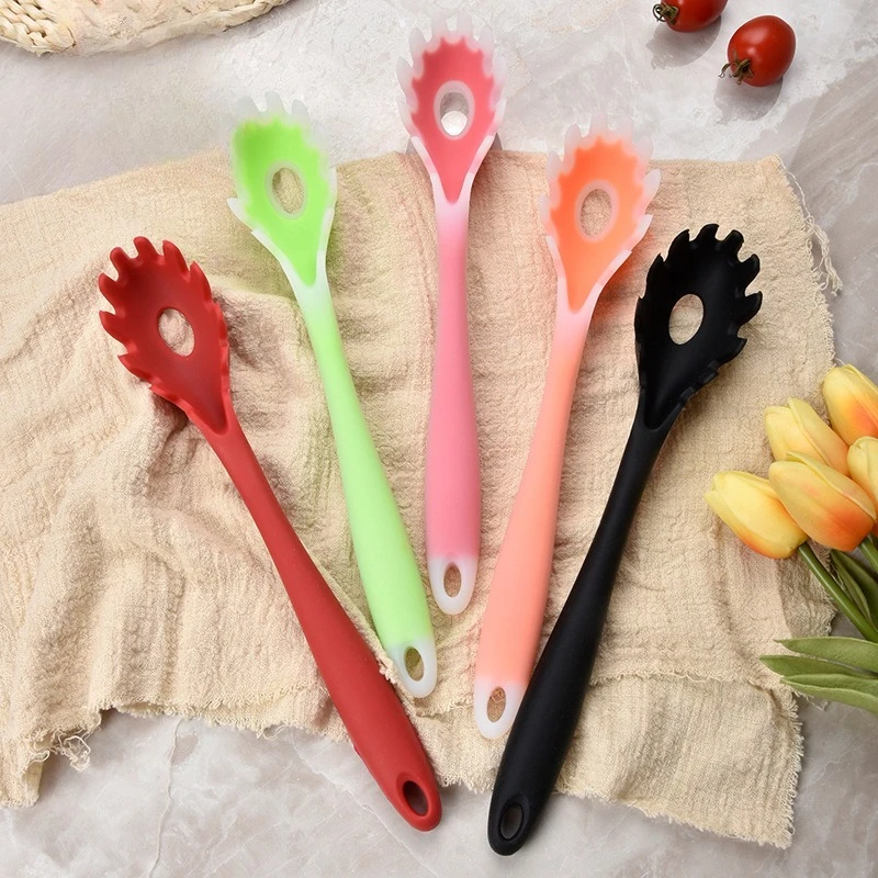 Silicone translucent spaghetti spoon, kitchen egg noodle spo