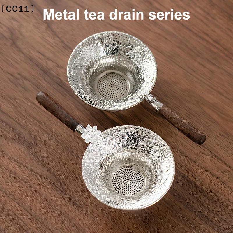 Metal Mesh Tea Strainer Stainless Steel Filter Sieve Teaware Lace Tea Drain Useful Tea Infusers Kitchen Accessories〔CC11〕