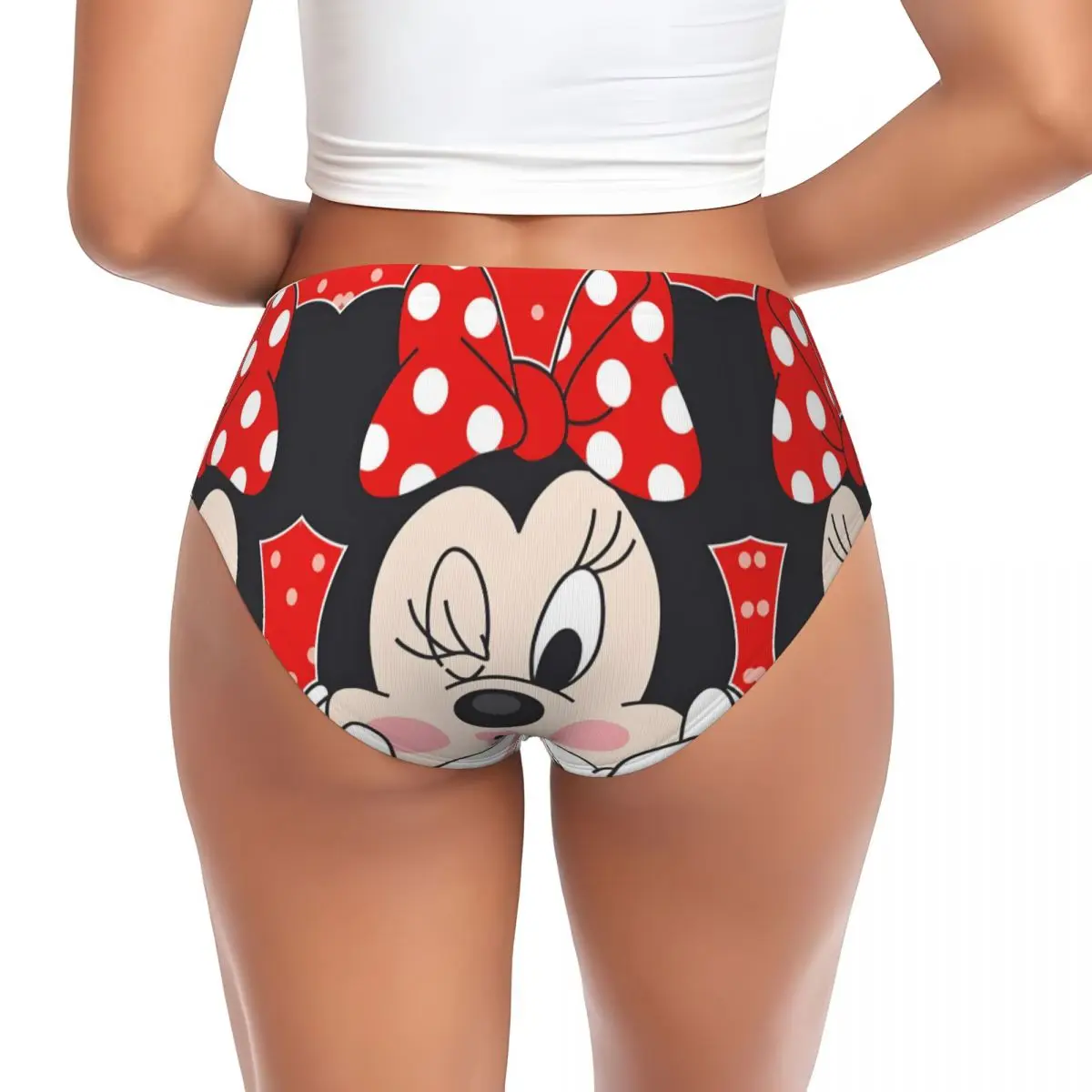 مخصص المرأة ميكي ماوس ميني الرسوم المتحركة فيلم قبلة سراويل تمتد أنيمي ملخصات الملابس الداخلية