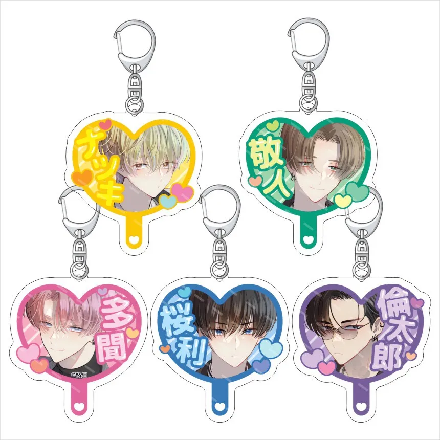 

Anime Tamon'S B-Side Acrylic Keychains Fukuhara Tamon Sakaguchi Ouri‌ Character Pendants Bag Charms For Fans Collectibles Toy