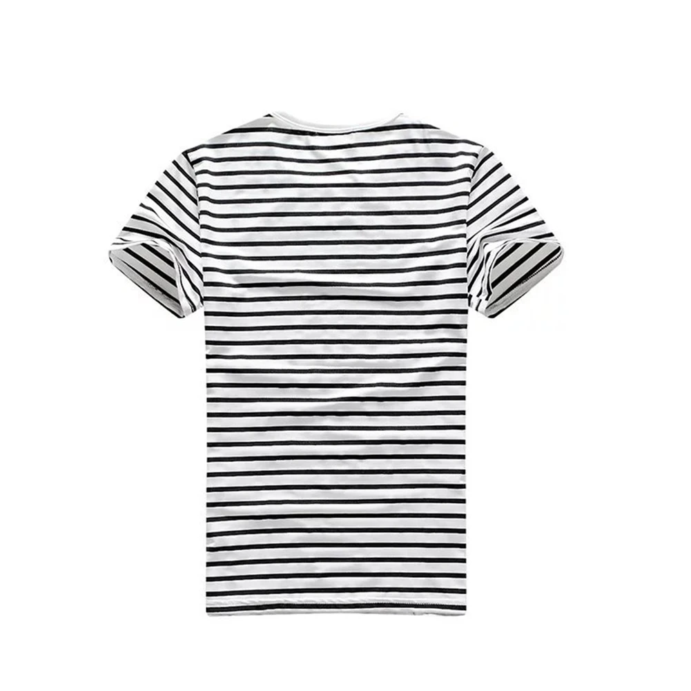 Stripe T-shirt For Men Beautiful Giant Casual Style Comfort Breathable Soft Short Sleeve T-Shirt Tee O-Neck Streetwear Tops 