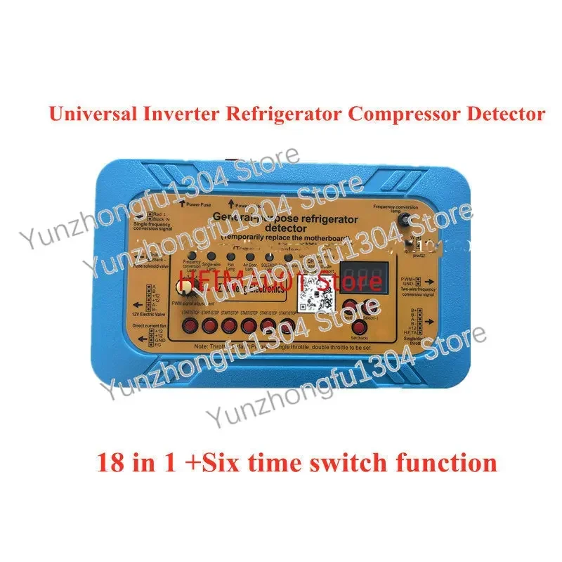 18in1 110V 220V Universal Inverter Refrigerator Compressor Detector Fan Damper Inverter Board Solenoid Valve Fault Repair Tester