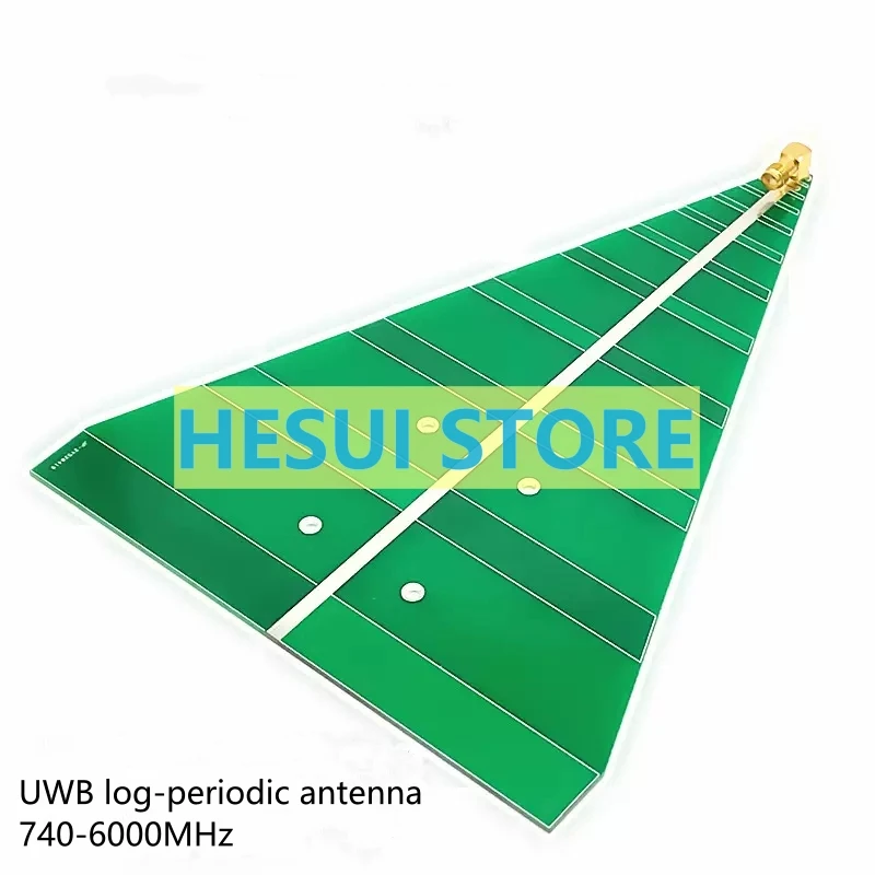 UWB ultra-wideband log-periodic antenna 740MHz-6000MHz