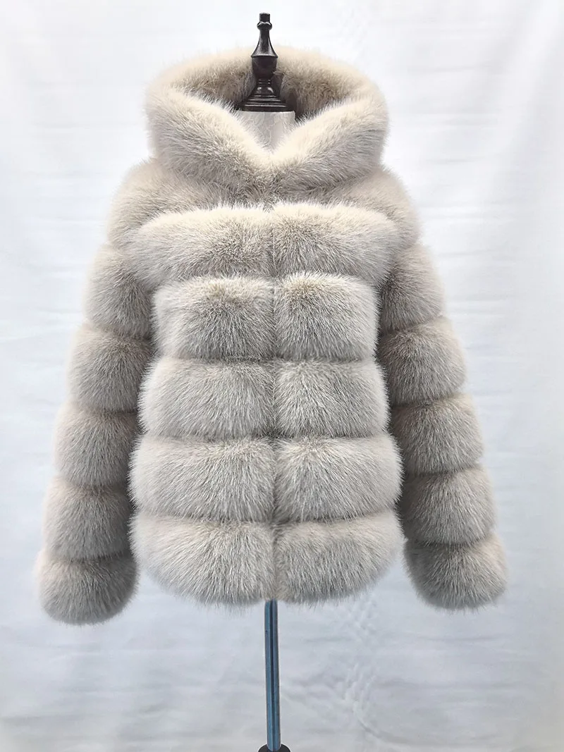 European American Factory Direct Selling Faux Fox Fur Jacket Women\'s Style Artificial Fur Splicing Coat Wholesale