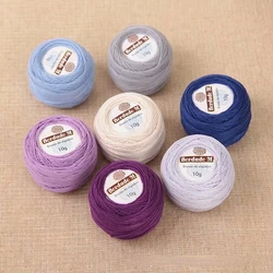 Lace Thread 50g/ball 2ply DIY Colorful Thin Lace Yarn Crochet Yarn 100% Cotton Yarn Hand Knitting Thread Sewing Machine Line