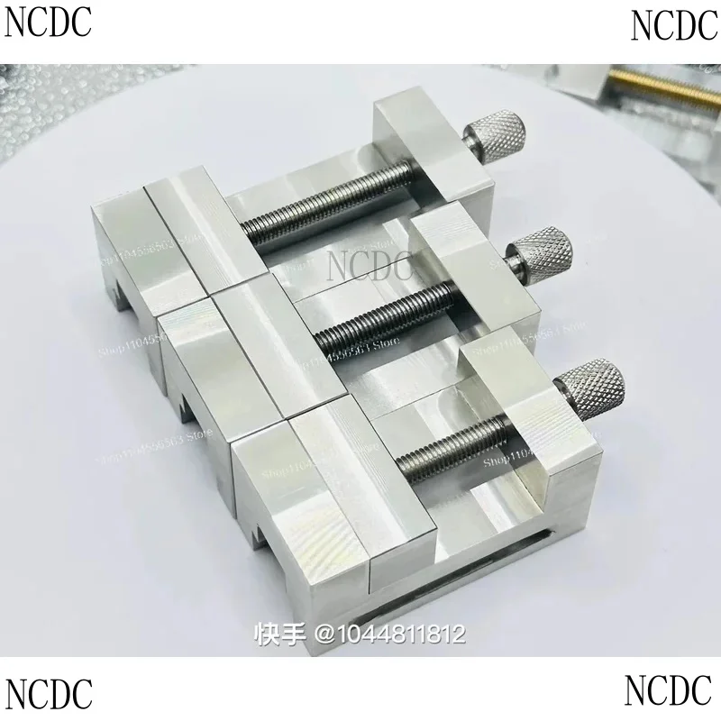 Precision Watch Repair Drill Motor, Aluminum Alloy Baseplate Brass Pliers, Stainless Steel Vice Sliding Table