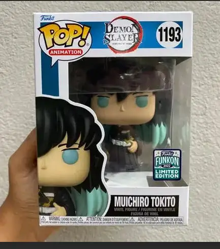 Série Funko Pop Demon Slayer Muichiro Tukito1193 #   Figura brinquedos de ação figuras boneca brinquedos crianças coleção presente aniversário natal