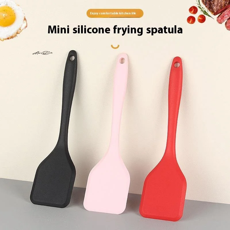 1Pc Silicone Non-Stick Spatula for Cooking Omelette Fried Fish Kitchen Shovel Dense Leaky Design Cooking Tool