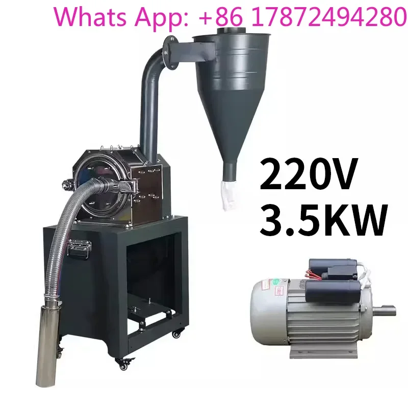Stainless Steel Self Priming Animal Feed Straw Hammer Maize Grinding Mill Forage Corn Crusher Grain Grinder Machine 500KG/H