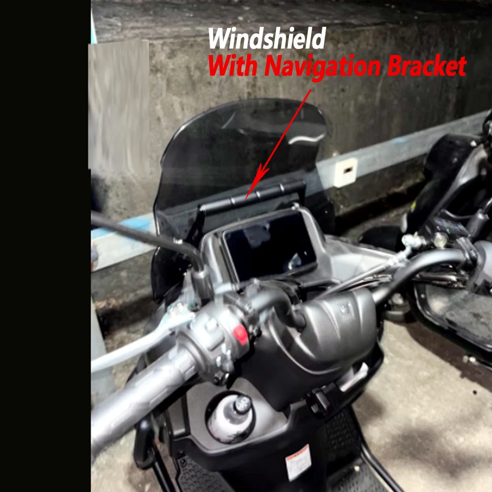 

For the Haojue ADX125 ADX 125 Windshield with navigation bracket raised and widened front windshield with mounting bracket