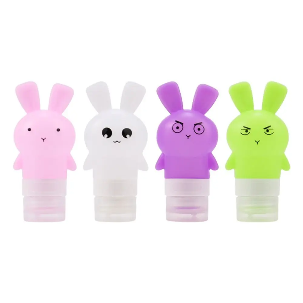 75ml Sub-bottling New Cute Cartoon Storage Bottle Silicone Refillable Travel Organizer