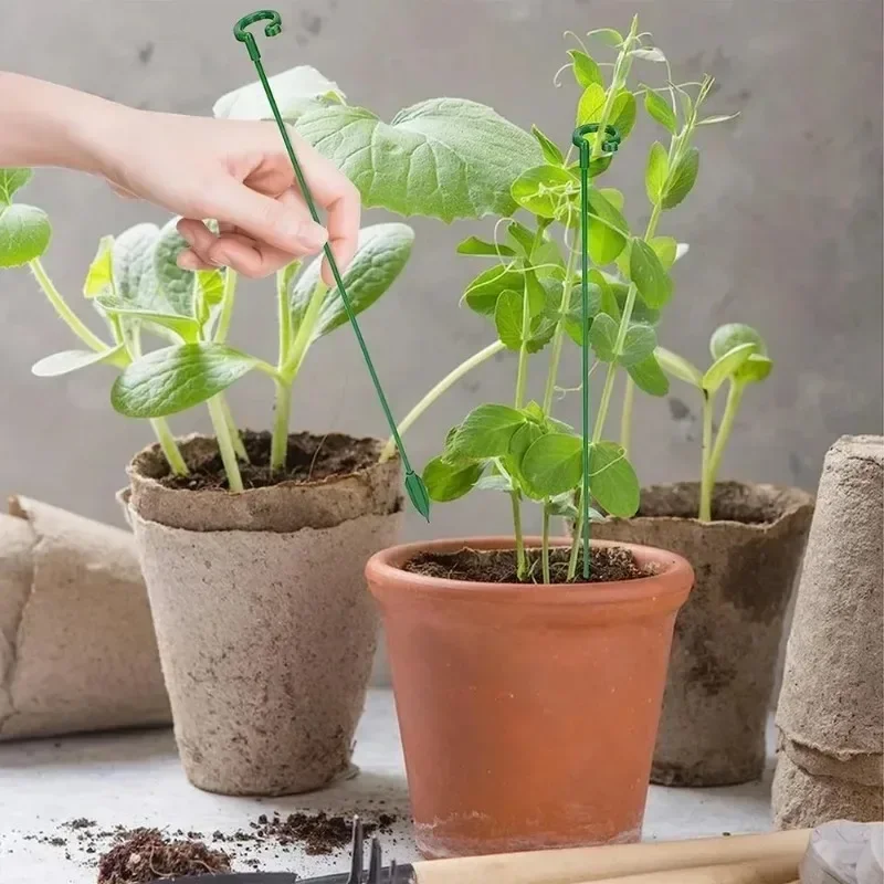 10/1szt Plastikowe podpory do roślin Sztyfty Stojak na kwiaty Ochrona wielokrotnego użytku Stałe narzędzia Artykuły ogrodnicze Uchwyt na warzywa