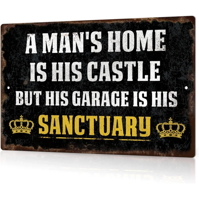 Putuo decorates men's cave walls, garage signs, home is his castle shelter, interesting accessories 30x20x2cm