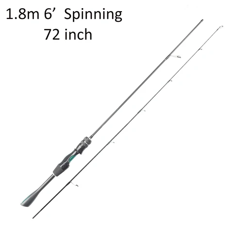 Удочка ORCA UL Ultralight Solid Tip для спиннинга и кастинга с конической рукояткой, портативная удочка для ловли форели в озёрах, реках и пресноводных водоёмах.