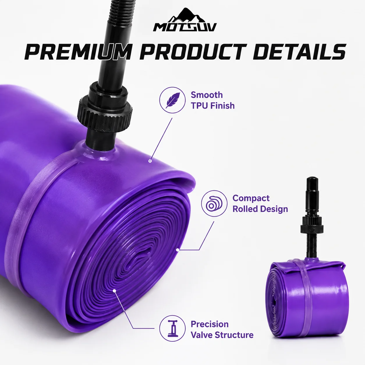 ยางในจักรยาน TPU 4 ชิ้น ขนาด 7 - Inner Tube 700C บทวิจารณ์และราคา