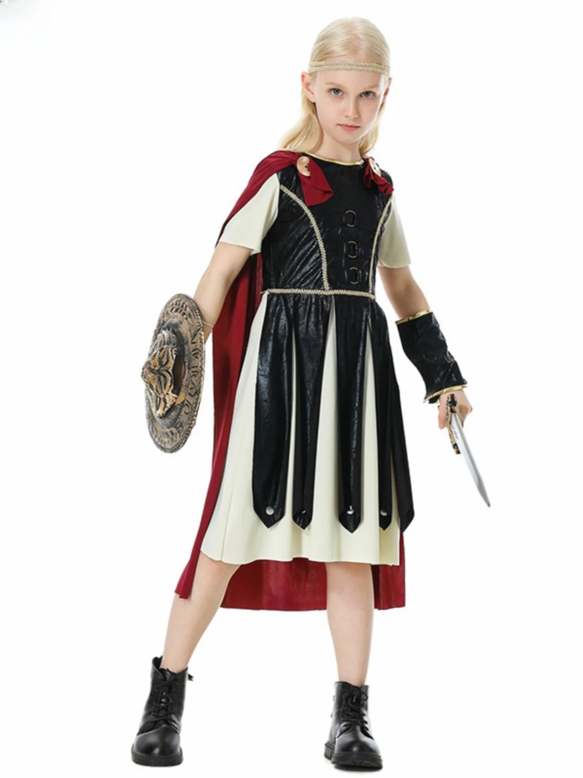 Ensemble d'armure de guerrier romain médiéval, Costume de guerrier Viking loween, vêtements de spectacle de Cosplay, Costume Tang ethnique pour femmes