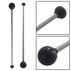 1 Pair Rubber Black Keyboard Double Head Marimba Mallet Chanting Bowl Sound Stick Xylophone Mallets Percussion Drumstick