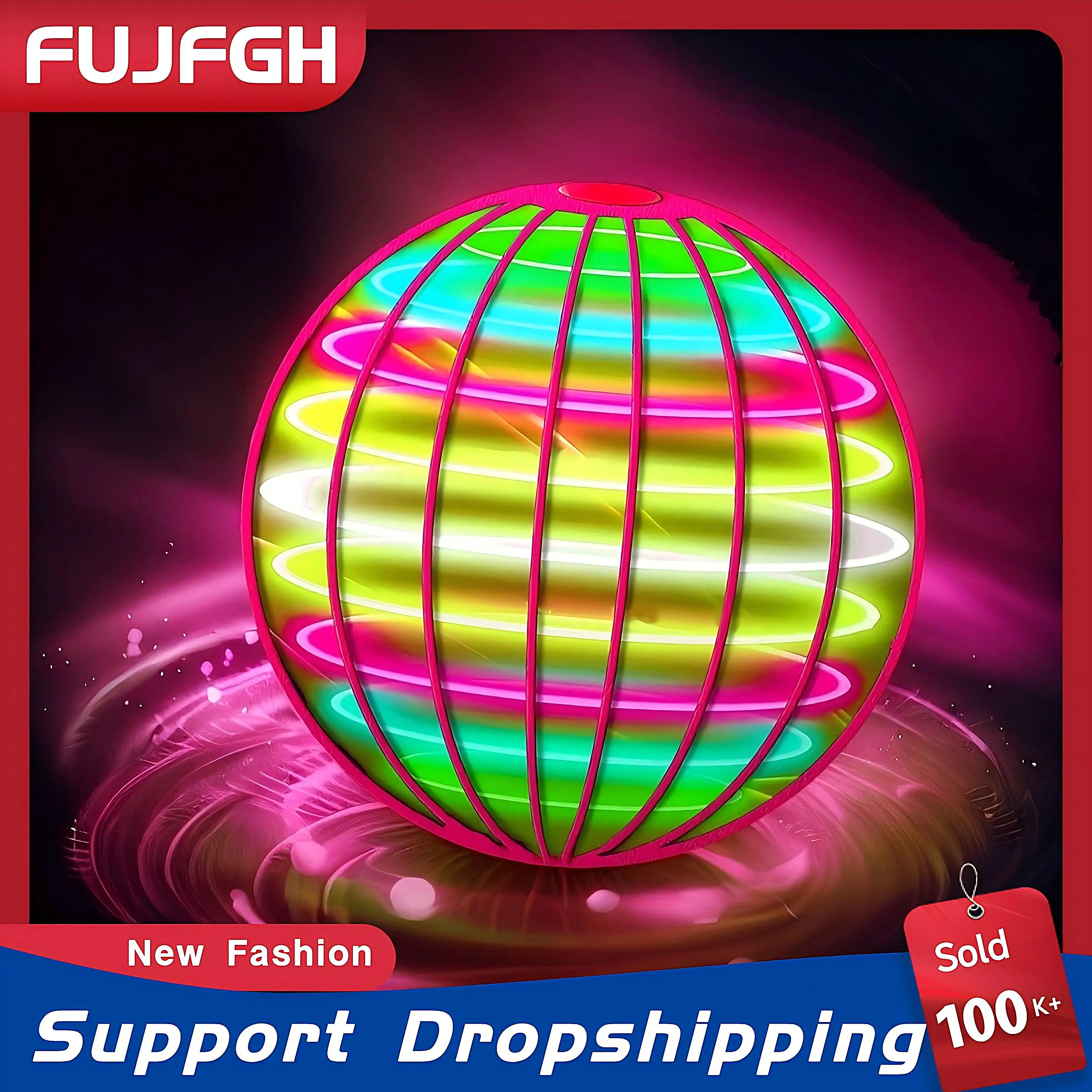 Flying Ball Boomerang Drone Flyorb Magic With LED Lights Gift Hover Ball Fly Nova Orb Flying Spinner Fidget Children Family Toys