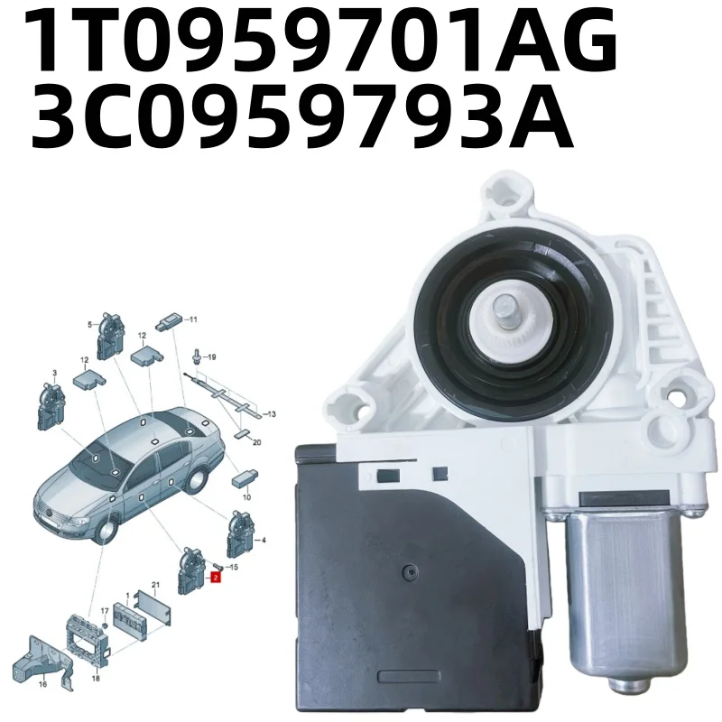 NEW-VW محرك رافع النافذة باسات CC (كوبيه) 1T0959701AG 3C0959793A 1T0959702AC 3C0959792A 2009-2012 #3