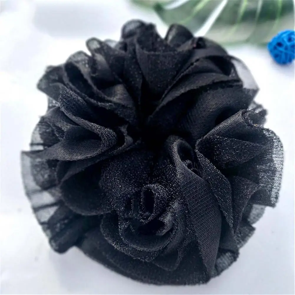 Beautiful Hair Tie Flower Shape Gift Shining Flower Shape Hair Tie  Accessories Hair Band for Dating