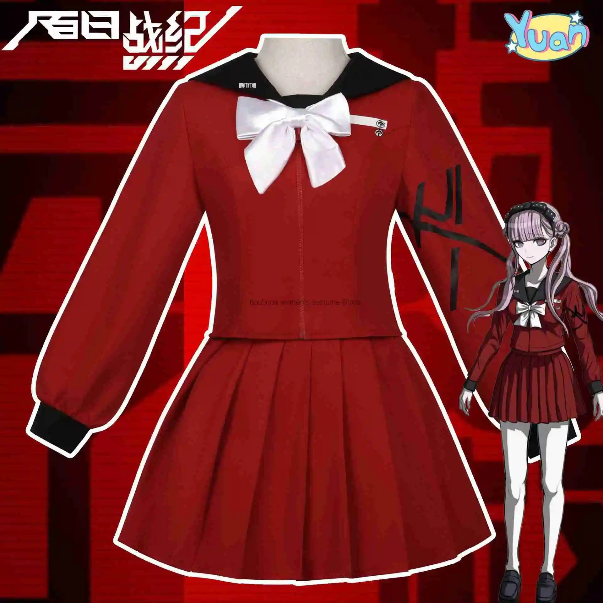

halloween cosplay 100 Days of War Cosplay Costume Ninety-Nine Overlord JK Uniform Short Skirt Anime Game Cosplay Outfit