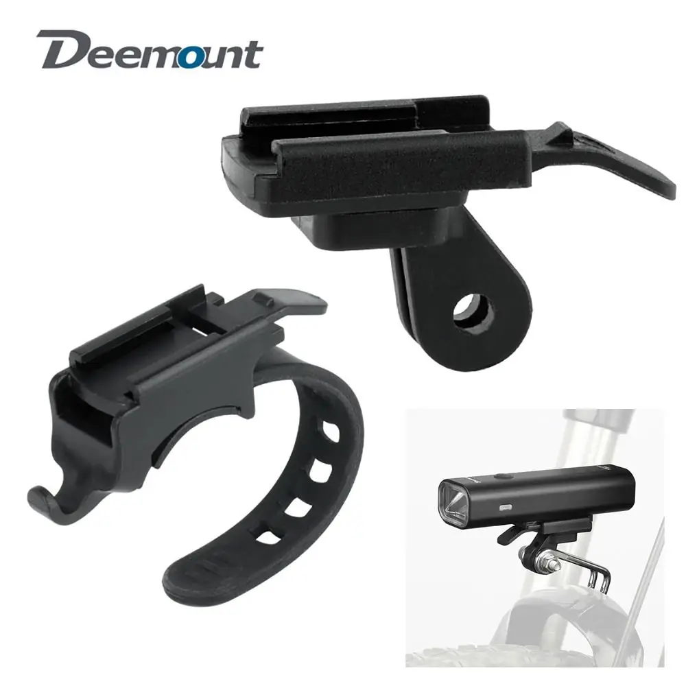 Bicycle Headlight Stand Mount for Gopro Interface MTB LED Lamp Bracket for Rockbros QD-250 YQ200/400 Blackbird L1