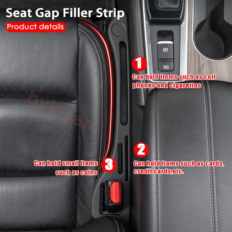 Seggiolino Auto Gap Filler Side Seam Plug Strip Styling Seat Gap striscia di riempimento a prova di perdite decorazione d\'interni universale Auto