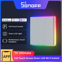 SONOFF TX Ultimate Smart WiFi Wall Switch Full Touch Access LED Multi-Sensory eWeLink Remote Control via Alexa Google Alice